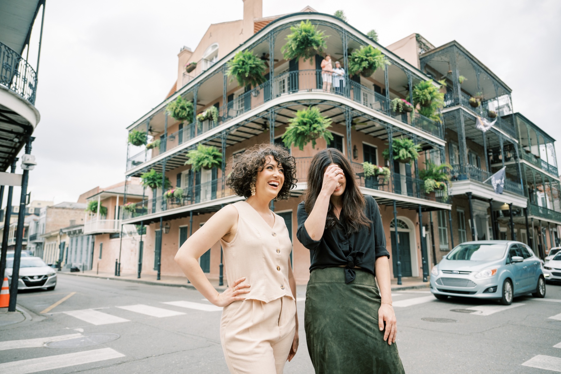 Candid Joy at New Orleans Crosswalk